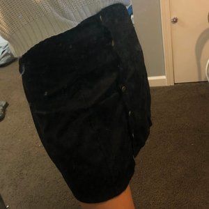 Shein Black Button-Down Skirt